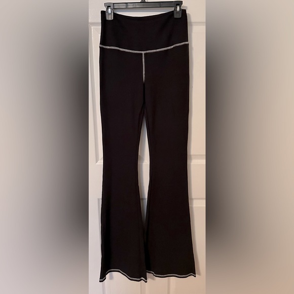 Naked Wardrobe | Get Thermal High Waist Flare Pants | Black - Picture 2 of 6